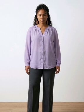 NWT Jaclyn Smith Lavender Blouse ~sz Medium